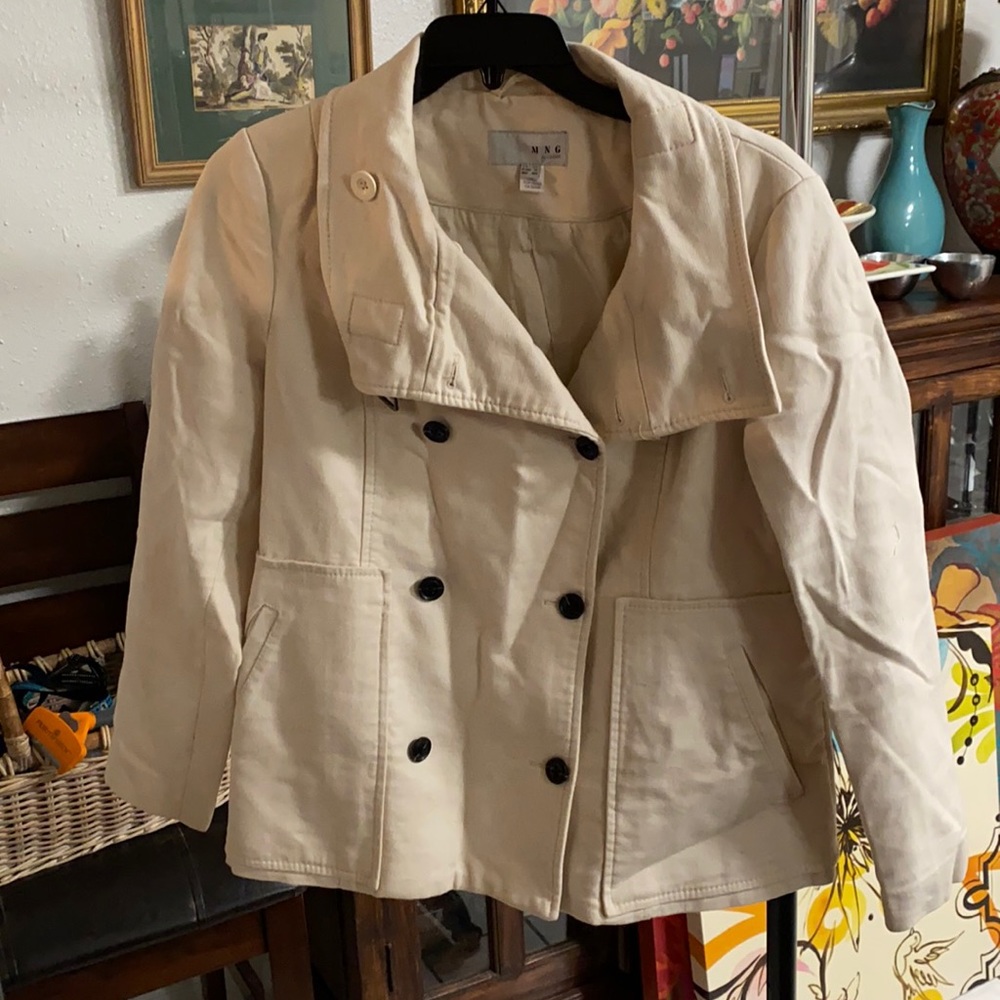 MNG Cream winter coat
